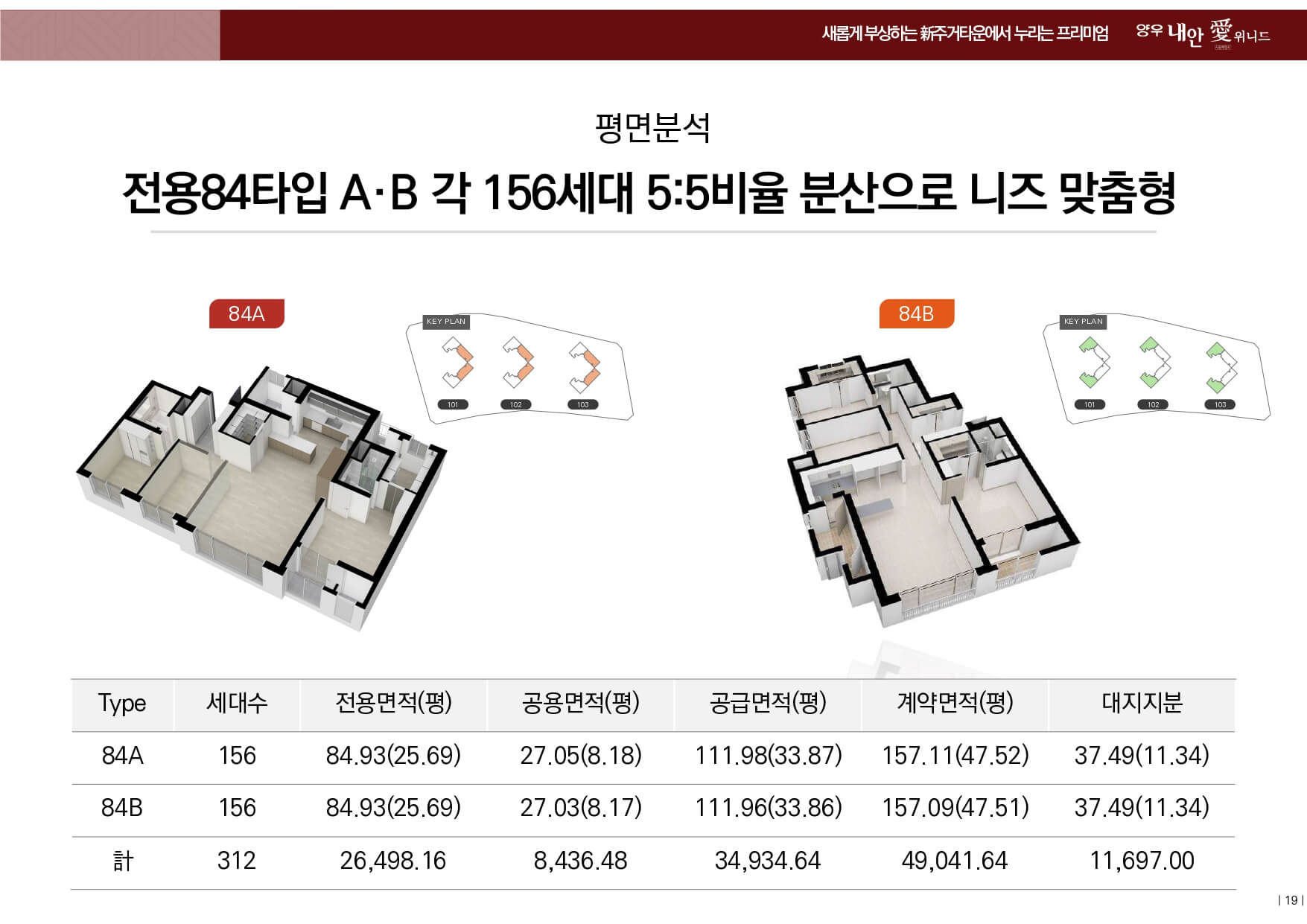 양동 양우내안애 세대안내